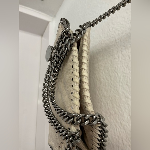 STELLA MCCARTNEY Tiny Quilted Eco Shaggy Deer Tote Bag - Picture 10 of 15